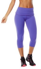 Zumba So Bootyful Capri Leggings 2.0 Purple Moon - size Medium & XXL ~ New!