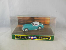 Corgi Classics 96200 Austin Healey in Turquoise + White Hard Top  1:43 Scale 
