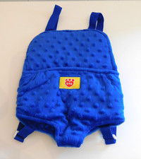 Build a Bear Workshop Soft Velour Backpack Carrier Blue Spotty 12A