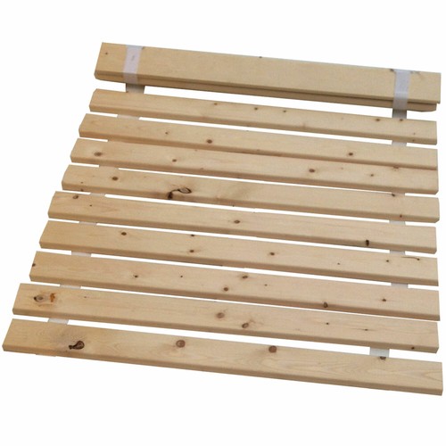 Solid pine bed - slats, wooden