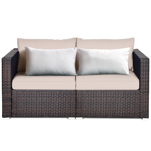 Patio 2pcs rattan cushioned - 2pcs,
