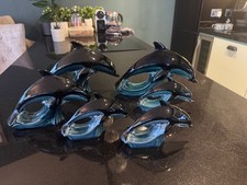 6 X POOLE POTTERY BLUE / GREEN