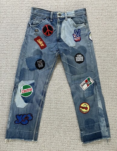 Vintage patchwork jeans - patchwork, very