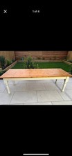 Large Rustic Pine Farmhouse Kitchen Dining Table 8ft Long Uk Delivery