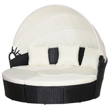Rattan Garden Daybed Sun