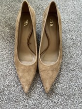 ZARA Women’s Camel Suede
