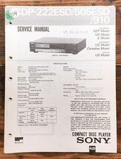 Sony CDP-222ESD CDP-505ESD