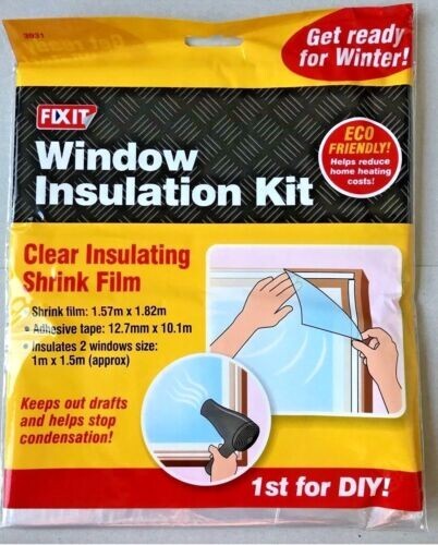 Window insulation kit shrink - insulation,