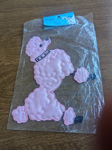 Nwt vintage pink black poodle - nwt, pink/black