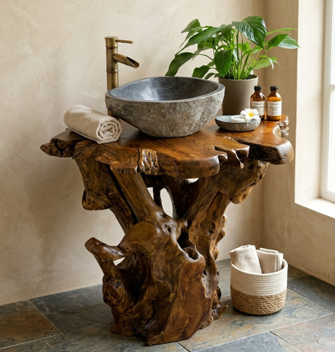 Kinaree teak root wood - teak,