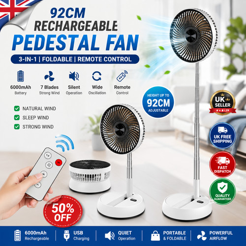 92cm pedestal fan remote - 92cm,