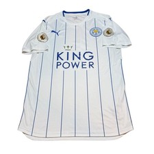 LEICESTER CITY 2016/2017 AWAY FOOTBALL SHIRT PUMA MEDIUM 2015/16 CHAMPIONS