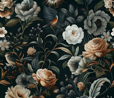 Premium Large Peony Adhesive Wallpaper, Sticky Back Plastic, Furniture Decor, 2m