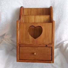 Medium Vintage Wooden Hanging Organizer/Storage Wall Unit