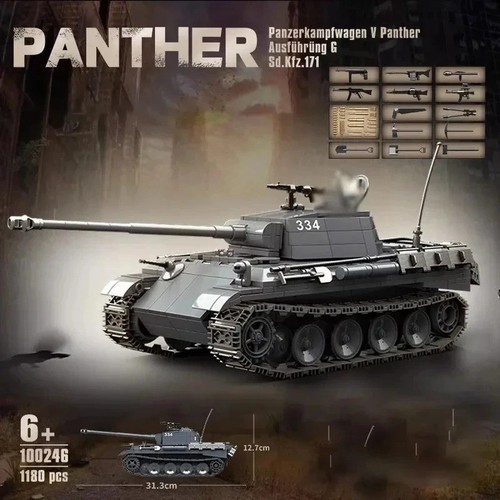 1180pcs ww2 panther tank - 1180pcs,
