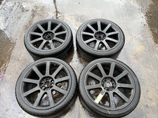 4x Audi TTi 9 Spoke 8N Alloy Wheels+Tyres GTI VW Golf MK4 A3 5x100 Replicas