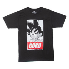 ANICOMICS Goku Mens T-Shirt Black M