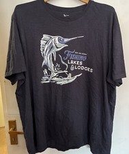 Tu XXL men's Fishing Lakes & lodges T-shirt