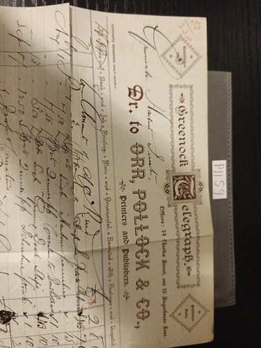 1888 invoice orr pollock co - 1888, invoice+