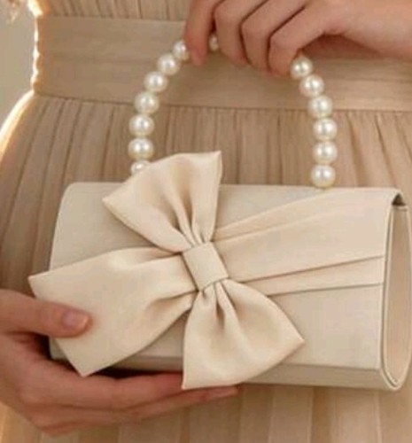 Women cream floral clutch - clutch, bag
