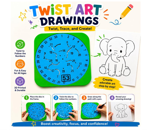 Twist art drawings - art, printed
