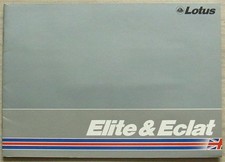 LOTUS ELITE & ECLAT Car Sales Brochure c1980