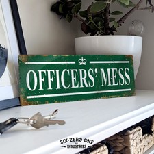 WW2 OFFICERS' MESS Metal Sign