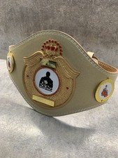 Gold championship leather