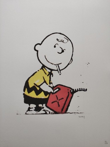 Banksy art print charlie - print,