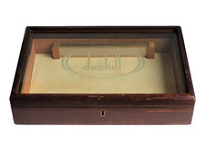 Dunhill Humidor Dunhill Shop Cigar Humidor Mahogany & Glass Display Case Q762