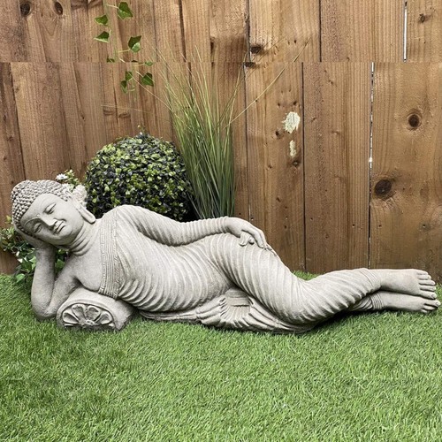 Buddha laying garden - garden, ornament