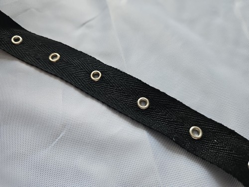 24mm black cotton - 3m-24mm,