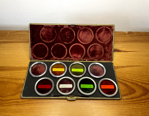 Vintage coloured glass film - coloured,