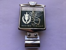 C1970s VINTAGE BRANDS HATCH RACING CIRCUIT RENAMEL MADE CAR BADGE