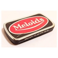 Vintage 1930s 1940s 1950s 1960s Meloids Voice Pastels Boots Throat Sweets Tin