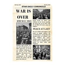 The War is Over Newspaper