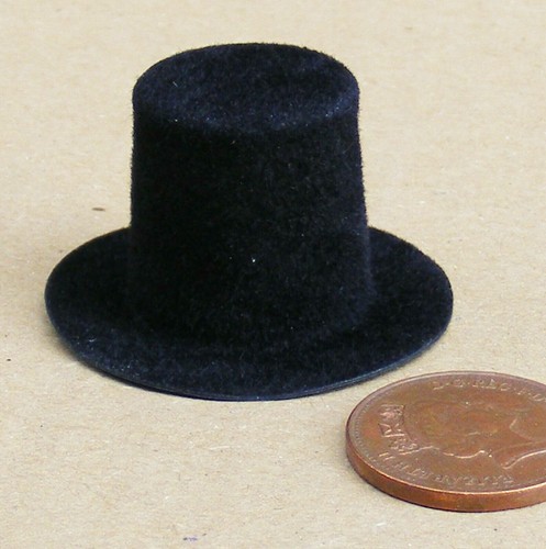 Dolls house black stove top - house,