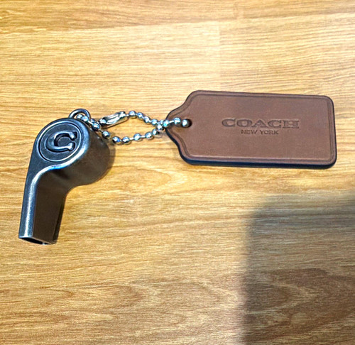Coach whistle charm leather - coach,