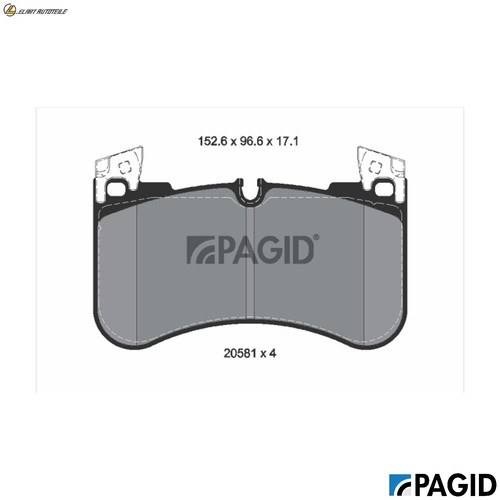 Brake pad set disc - set,