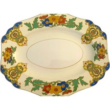 JOHN MADDOCK & SONS England 12” Platter Minerva Pattern Antique Royal Ivory