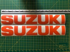 Suzuki Belly pan decals - Race bike track road - matt orange - GSXR SV SRAD etc