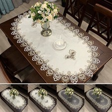Oval Tablecloth Lace Floral