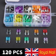 120Pcs Mini Blade Fuses Boxed Assorted Car Van Bike Fuse Set 5 10 15 20 25 30A
