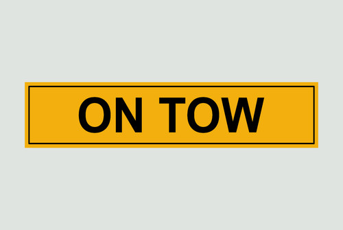 Tow vehicle sticker - vehicle,