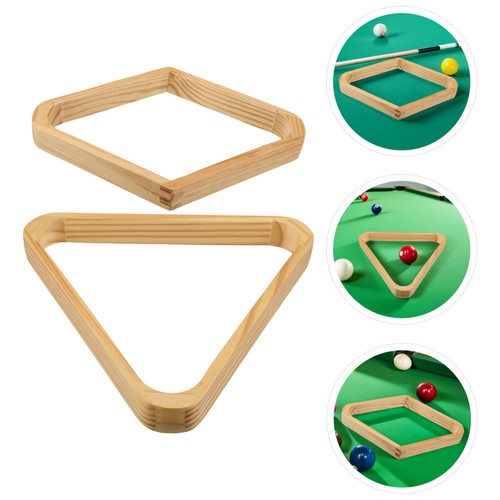 Wooden pool ball rack - wooden,