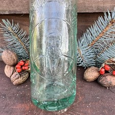 Old Vintage Aqua Glass Beer