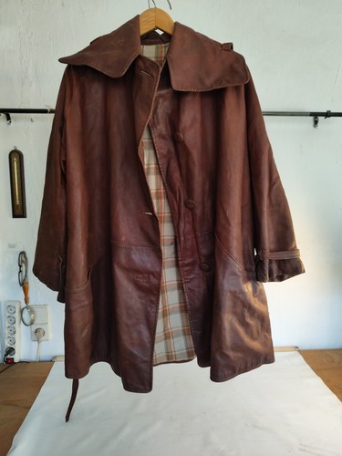 Brown leather motorcycle - leather,