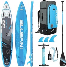 Bluefin Cruise Tandem 15' SUP Inflatable Stand Up Paddleboard - Blue RRP £799