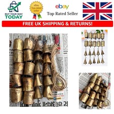 Chic Antique Gold Cow Bells -