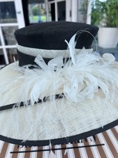 Hat Black White/Cream, Wedding